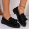 womens-black-bow-loafers-closeup