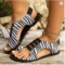 Leopard Sandals Gladiator Sandals Beach Shoes Women Summer