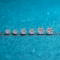KNOBSPIN Moissanite Stud Earrings – 14K White Gold Plated Sterling Silver